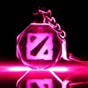 Брелки-кристаллы с подсветкой DOTA 2