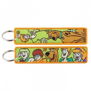 Тканевые прямоугольные брелки Scooby-Doo