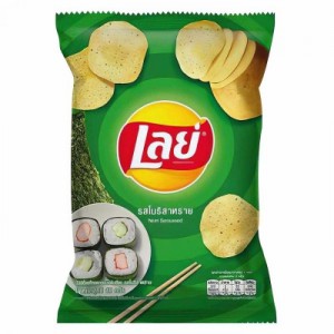 Чипсы Lays Nori Seaweed вкус нори и морской капусты 48гр