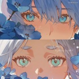 Акриловые брелки со светящимися глазами Sousou no Frieren