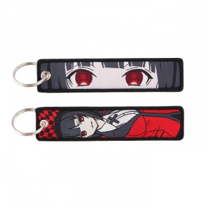Тканевые прямоугольные брелки Kakegurui
