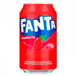 Газированный напиток Fanta Strawberry со вкусом клубники 355 мл