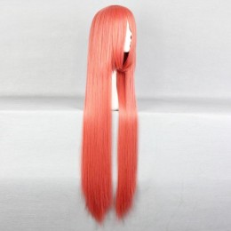 Розовый длинный парик Кагура