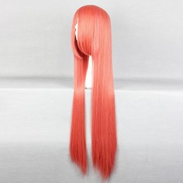 Розовый длинный парик Кагура