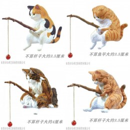 Мини-фигурки Коты на рыбалке
