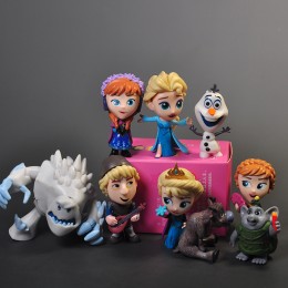 Набор фигурок Frozen:Anna,Kristoff Bjorgman,Olaf,Sven,Elsa,Marshmallow,Cliff