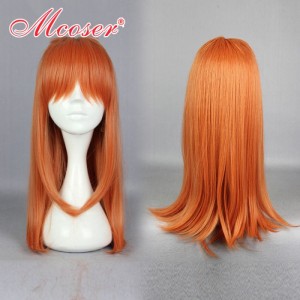 Парик длинный оранжевый Chiyo Sakura