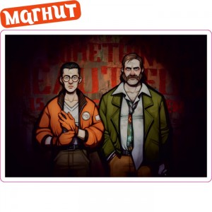 Акриловые магниты Disco Elysium