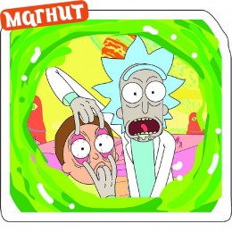 Акриловые магниты Rick and Morty