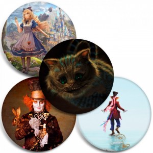 Значки Alice in Wonderland