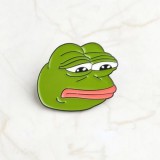 Металлический значок лягушонок Пепе