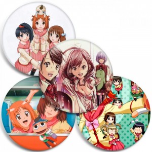 Значки Gokujo.: Gokurakuin Joshikou Ryou Monogatari