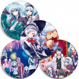 Значки Isekai wa Smartphone to Tomo ni.