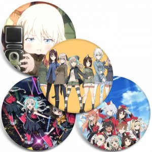 Значки Renmei Kuugun Koukuu Mahou Ongakutai Luminous Witches