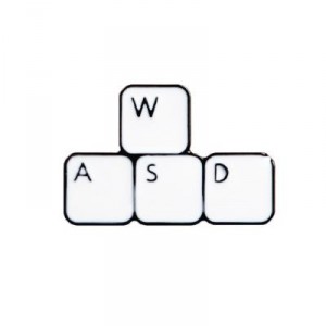 Металлический значок WASD