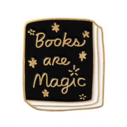 Металлический значок Books are magic