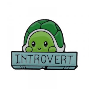 Металлический значок Черепашка Introvert