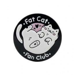 Металлический значок Fat Cat Fan Club