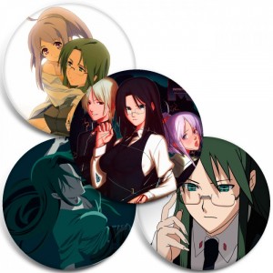 Значки Mnemosyne: Mnemosyne no Musume-tachi