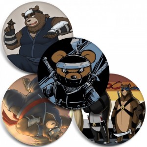 Значки Ninja Bear the Animation