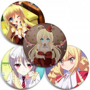 Значки Ore no Nounai Sentakushi ga; Gakuen Love Comedy wo Zenryoku de Jama Shiteiru