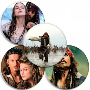 Значки Pirates of the Caribbean