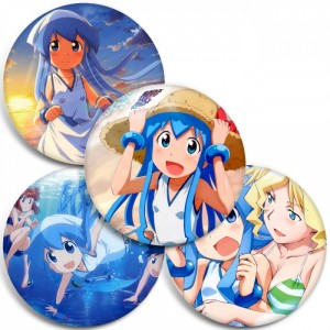 Значки Shinryaku! Ika Musume