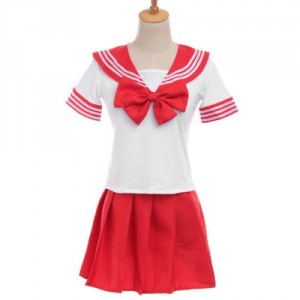 Японская школьная форма Sailor Fuku красная