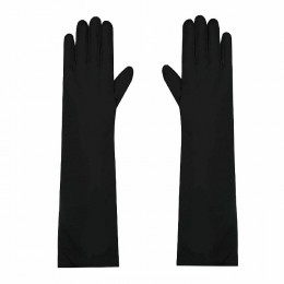 Длинные чёрные перчатки