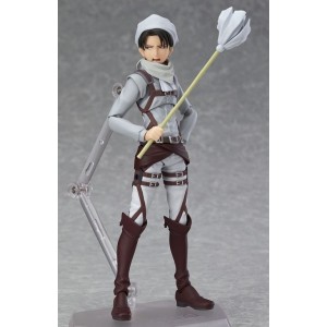 Лимитированная эксклюзивная фигурка Figma — Shingeki no Kyojin — Levi — Cleaning ver.