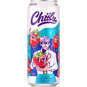 На­пи­ток без­ал­ко­голь­ный Chiilz Чилз Анимейшен Клубника-йогурт 0.45 л