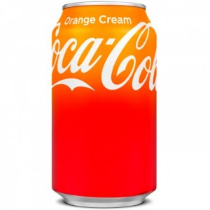 Газированный напиток Coca-Cola Orange Cream со вкусом апельсинового крема 355 мл
