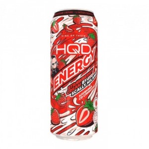 Энергетический напиток HQD Energy Strawberry Cream By Scally Milano со вкусом клубники со сливками 450 мл