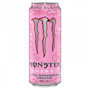 Энергетический напиток Monster Energy Ultra Strawberry Dreams со вкусом клубники (без сахара) 500 мл