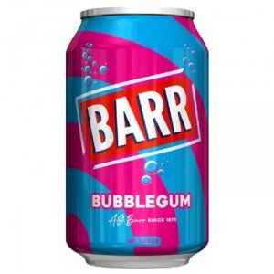 Сильногазированный напиток BARR Bubblegum No Sugar со вкусом бабл-гам (без сахара), 330 мл