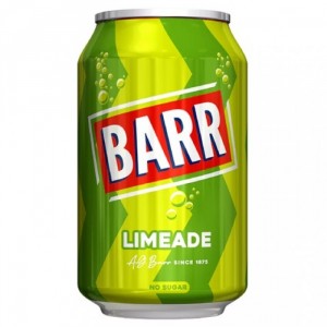 Сильногазированный напиток BARR Limeade No Sugar со вкусом лайма (без сахара), 330 мл