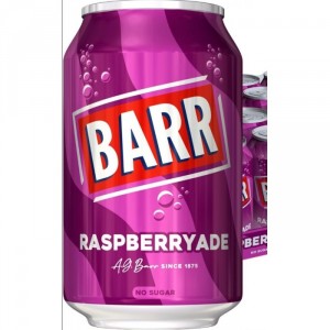 Сильногазированный напиток BARR Raspberryade No Sugar со вкусом малины (без сахара), 330 мл