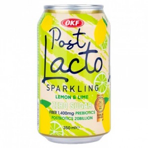 Газированный напиток OKF Post Lacto Lemon Lime zero sugar (без сахара), 350 мл