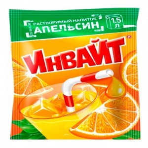 Растворимый напиток INVITE со вкусом апельсина 12 г