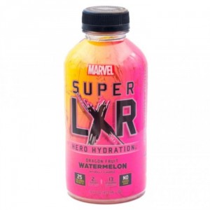 Холодный чёрный чай AriZona Marvel SUPER LXR со вкусом драгонфрута и арбуза 473мл