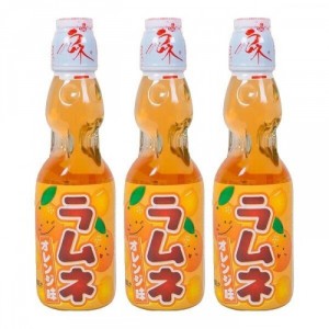Напиток газированный HATA KOSEN Ramune "Рамунэ" со вкусом апельсин 200МЛ