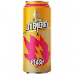 Напиток безалкогольный тонизирующий энергетический LIT ENERGY PEACH MANGO персик манго 0,45л