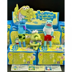 Мягкие брелки блайндбоксы Sponge Bob