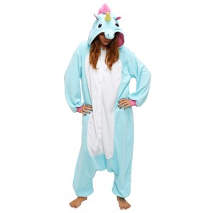 Кигуруми Единорог Голубой с Белым / Kigurumi Blue and White Unicorn