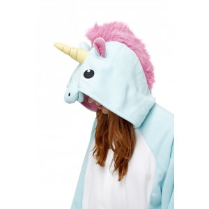 Кигуруми Единорог Голубой с Белым / Kigurumi Blue and White Unicorn