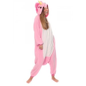 Кигуруми Единорог Розовый с Белым / Kigurumi Pink and White Unicorn