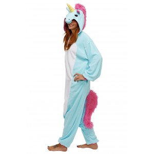 Кигуруми Единорог Голубой с Белым / Kigurumi Blue and White Unicorn