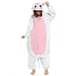 Кигуруми Кот Розовый / Kigurumi Pink White Cat