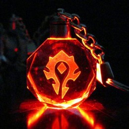 Брелок-кристалл с подсветкой Орда Warcraft