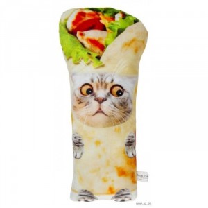 Мягкая игрушка Кот в шаурме
